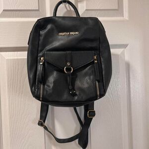 a leather backpack Ivy Mini BLACK_ Organized Interior The spacious One Drop Green/Silver Glow Pattern:Silver Shad